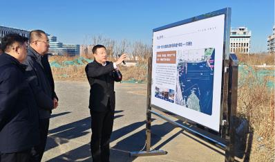 藍(lán)天集團(tuán)到海上世界、夾河·幸福新城調(diào)研交流